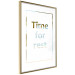 Wall Poster Time for Rest - English text with a glimpse into a tropical landscape 123222 additionalThumb 10
