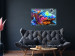 Canvas Print Colourful Alligator (1 Part) Wide 127022 additionalThumb 3