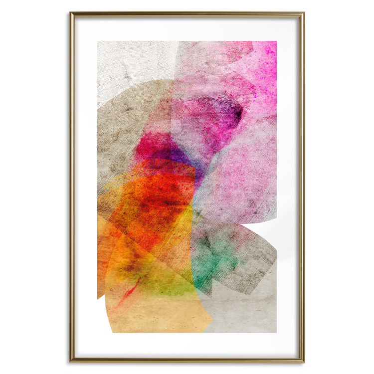 Wall Poster Kaleidoscope - abstract composition of multicolored fabric texture 127522 additionalImage 15