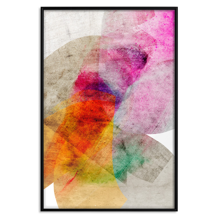 Wall Poster Kaleidoscope - abstract composition of multicolored fabric texture 127522 additionalImage 16