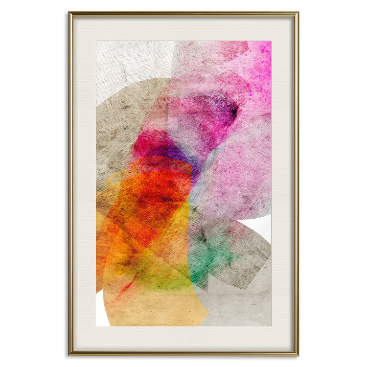 Wall Poster Kaleidoscope - abstract composition of multicolored fabric texture 127522 additionalImage 20