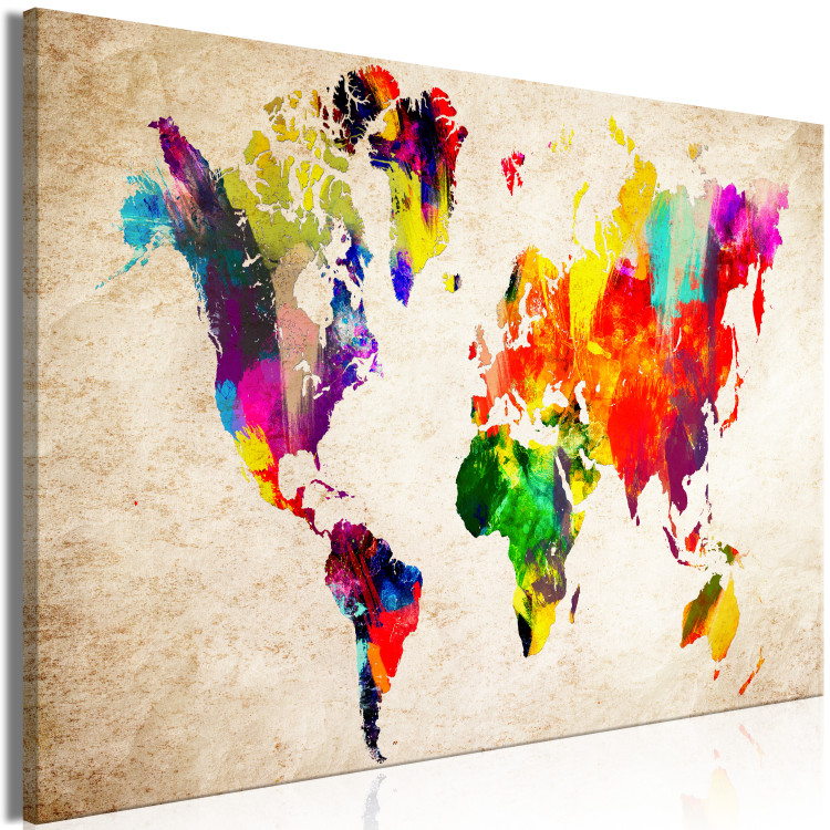 Large canvas print World in Watercolours [Large Format] 128622 additionalImage 3