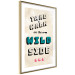 Wall Poster Take Walk on the Wild Side - colorful English text on a beige background 128922 additionalThumb 7
