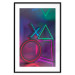 Wall Poster Winning Zone - geometric figures with colorful neon inserts 131922 additionalThumb 17