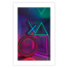 Wall Poster Winning Zone - geometric figures with colorful neon inserts 131922 additionalThumb 25