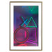 Wall Poster Winning Zone - geometric figures with colorful neon inserts 131922 additionalThumb 14