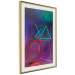 Wall Poster Winning Zone - geometric figures with colorful neon inserts 131922 additionalThumb 3
