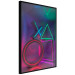 Wall Poster Winning Zone - geometric figures with colorful neon inserts 131922 additionalThumb 11