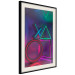 Wall Poster Winning Zone - geometric figures with colorful neon inserts 131922 additionalThumb 2