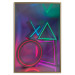 Wall Poster Winning Zone - geometric figures with colorful neon inserts 131922 additionalThumb 17