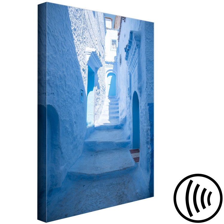 Canvas Print Architecture of Blue (1-piece) Vertical - Arab stairs in Morocco 134722 additionalImage 6