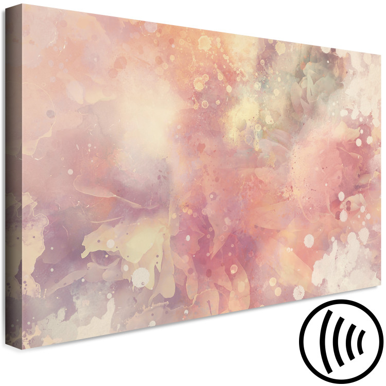Canvas Print Splash - Abstraction with blurry shapes in pink and purple 135222 additionalImage 6