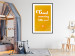 Wall Poster Good Morning Little One - white English text on a yellow background 135722 additionalThumb 6