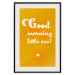Wall Poster Good Morning Little One - white English text on a yellow background 135722 additionalThumb 23