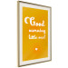 Wall Poster Good Morning Little One - white English text on a yellow background 135722 additionalThumb 13