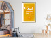 Wall Poster Good Morning Little One - white English text on a yellow background 135722 additionalThumb 4