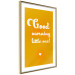 Wall Poster Good Morning Little One - white English text on a yellow background 135722 additionalThumb 15
