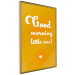 Wall Poster Good Morning Little One - white English text on a yellow background 135722 additionalThumb 17