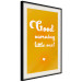 Wall Poster Good Morning Little One - white English text on a yellow background 135722 additionalThumb 14