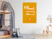 Wall Poster Good Morning Little One - white English text on a yellow background 135722 additionalThumb 9