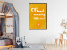Wall Poster Good Morning Little One - white English text on a yellow background 135722 additionalThumb 7