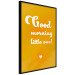 Wall Poster Good Morning Little One - white English text on a yellow background 135722 additionalThumb 13