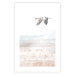 Poster Crane Flight - landscape of a bird flying against a white sky in a watercolor motif 137922 additionalThumb 4
