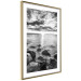 Poster Scandinavian Morning - black and white seascape against sky 138722 additionalThumb 2