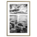Poster Scandinavian Morning - black and white seascape against sky 138722 additionalThumb 18