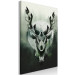 Canvas Print Green Deer and Forest (1-piece) Vertical - geometric abstraction 143722 additionalThumb 2