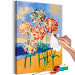 Paint by number Delicate Carnations - Colorful Flowers, Sand, Water and Green Leaves 144522 additionalThumb 3