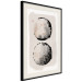 Wall Poster Two Moons - Expressive Circles in Beige and Black Tones 145322 additionalThumb 4