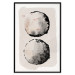 Wall Poster Two Moons - Expressive Circles in Beige and Black Tones 145322 additionalThumb 26
