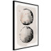 Wall Poster Two Moons - Expressive Circles in Beige and Black Tones 145322 additionalThumb 6