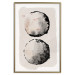 Wall Poster Two Moons - Expressive Circles in Beige and Black Tones 145322 additionalThumb 27