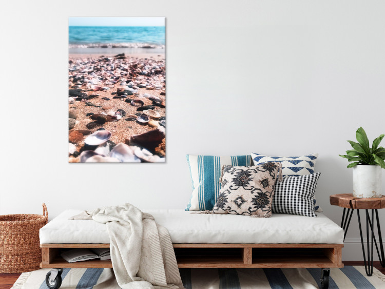 Canvas Summer Beach - Seashells Landscape on the Shore of the Blue Sea 146222 additionalImage 3