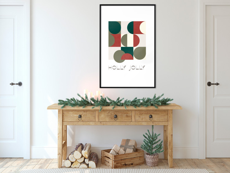 Wall Poster Holly Jolly - Geometric Shapes in Festive Colors 148022 additionalImage 18