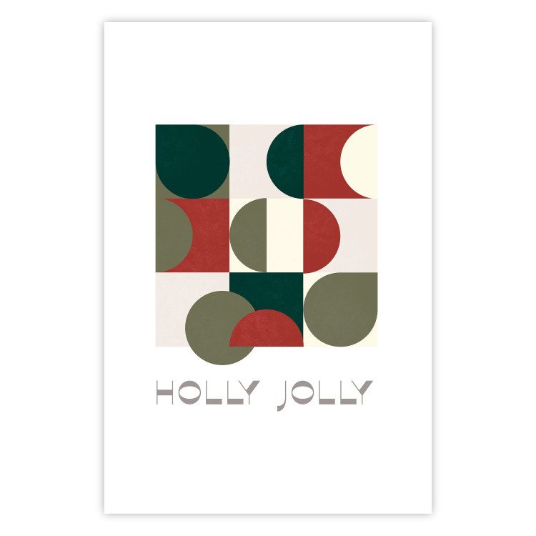 Wall Poster Holly Jolly - Geometric Shapes in Festive Colors 148022 additionalImage 21