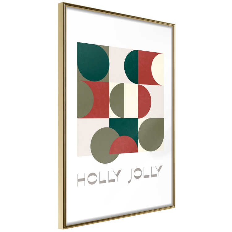 Wall Poster Holly Jolly - Geometric Shapes in Festive Colors 148022 additionalImage 6