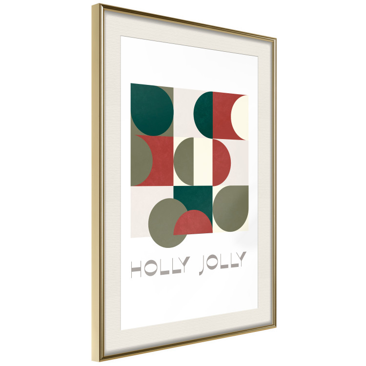 Wall Poster Holly Jolly - Geometric Shapes in Festive Colors 148022 additionalImage 10
