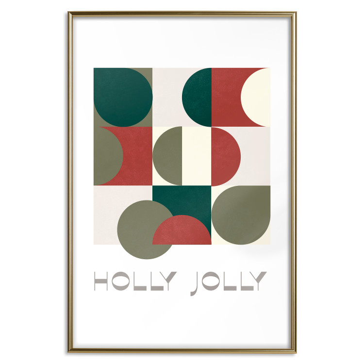 Wall Poster Holly Jolly - Geometric Shapes in Festive Colors 148022 additionalImage 23