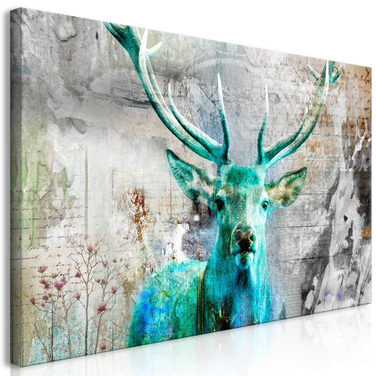 Large canvas print Green Deer II [Large Format] 149122 additionalImage 3