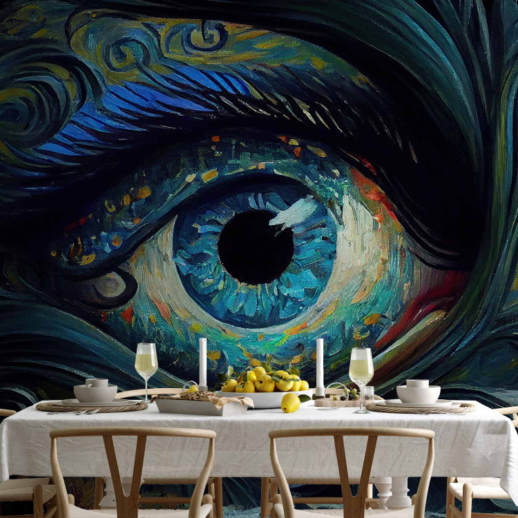 Wall Mural Blue Eye - A Composition Inspired by Van Gogh’s Starry Night 151022 additionalImage 4