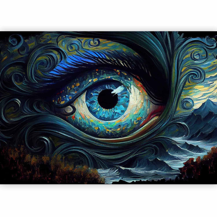 Wall Mural Blue Eye - A Composition Inspired by Van Gogh’s Starry Night 151022 additionalImage 5