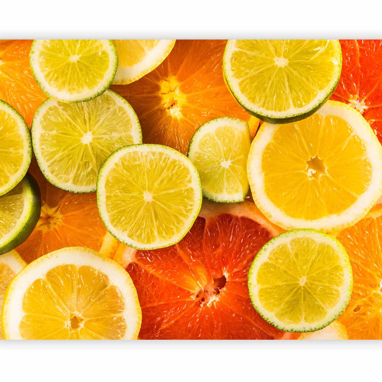 Photo Wallpaper Summer Refreshment - Orange Composition with Citrus Fruits 59822 additionalImage 5