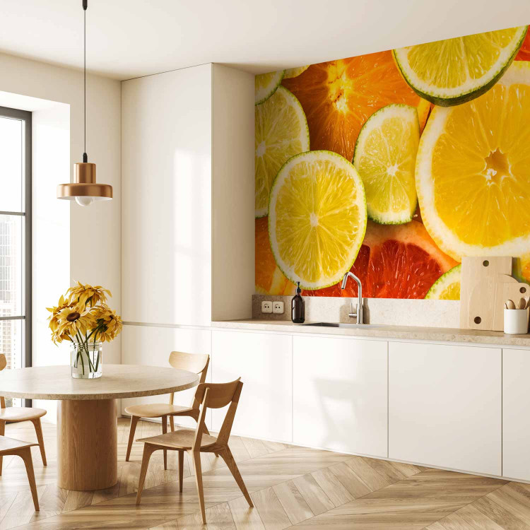 Photo Wallpaper Summer Refreshment - Orange Composition with Citrus Fruits 59822 additionalImage 7