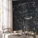 Wall Mural World Map - Continents on a Black Background with Spanish Labels 60022 additionalThumb 7