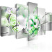 Canvas Print Emerald Bouquet (5-piece) - Abstraction with Floral Ornaments 93822 additionalThumb 2