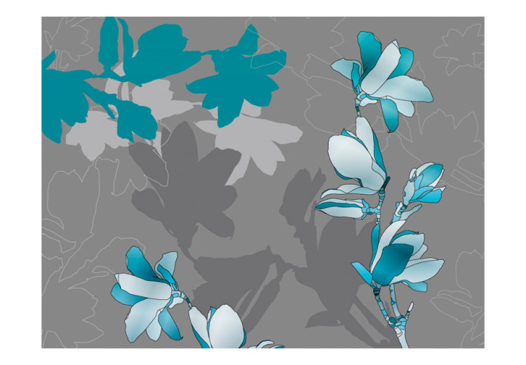 Wall Mural Blue magnolias 97122 additionalImage 1