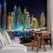 Wall Mural Night in Dubai and Marina - modern boats against city architecture 99122 additionalThumb 4